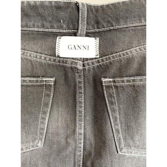 NWT GANNI Denim Mini Skirt - Picture 9 of 14